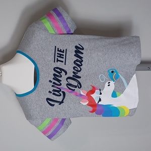 Disney Rainbow Unicorn Living The Dream Tshirt Inside Out Pixar